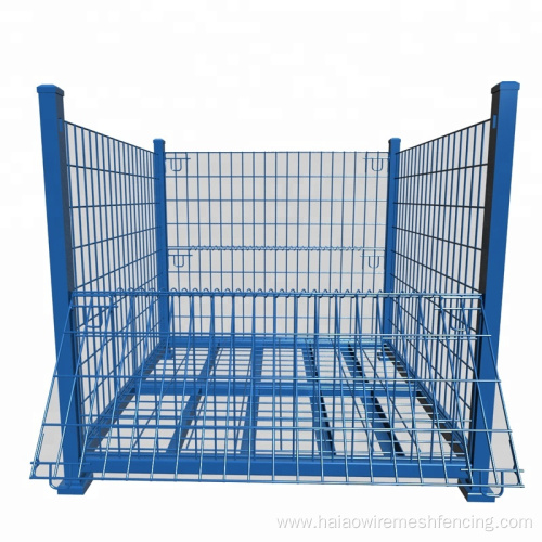 Hot sale stackable storage metal pallet cage/bins